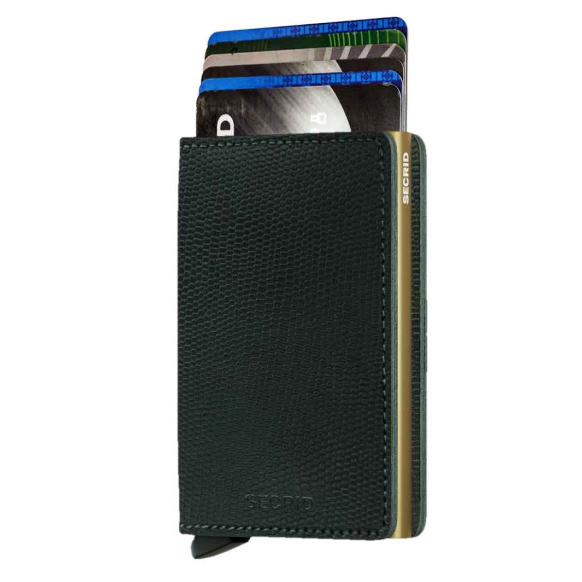 Secrid slim wallet leather Rango green gold- SECRID product code- 8718215285595